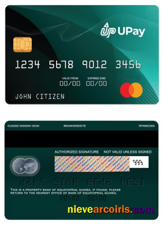 Equatorial Guinea UPay card